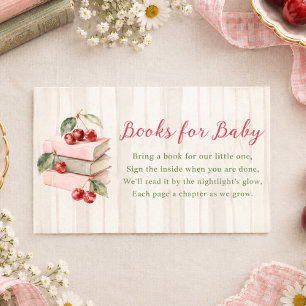 Tarjeta De Recepción Un Nuevo Capítulo Comienza Cherry Books Para Bebé