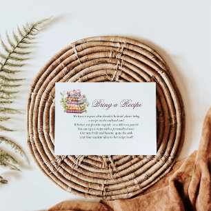 Tarjeta De Recepción Un nuevo capítulo Comienza la receta del libro par