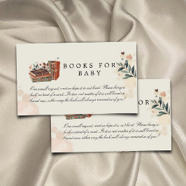 Tarjeta De Recepción Un nuevo capítulo de libros de Baby Shower para be