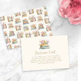 Tarjeta De Recepción Un nuevo capítulo de libros: Ducha de novias