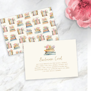 Tarjeta De Recepción Un nuevo capítulo de libros: Ducha de novias