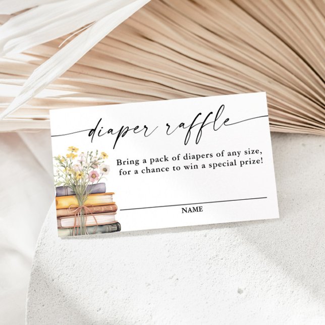 Tarjeta De Recepción Un nuevo capítulo inicia Baby Shower, Diaper Raffl (Subido por el creador)