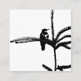 Tarjeta De Recepción Un pájaro en una rama