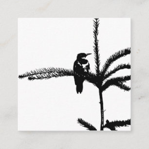 Tarjeta De Recepción Un pájaro en una rama