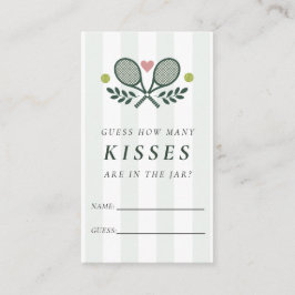 Tarjeta De Recepción Un partido de tenis perfecto cuántos besos una duc