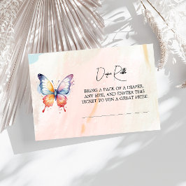 Tarjeta De Recepción Un pequeño Baby Shower de mariposa pintoresca