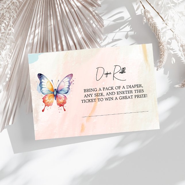 Tarjeta De Recepción Un pequeño Baby Shower de mariposa pintoresca (Subido por el creador)