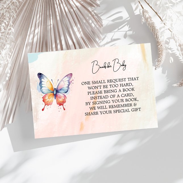 Tarjeta De Recepción Un pequeño Baby Shower de mariposa pintoresca (Subido por el creador)