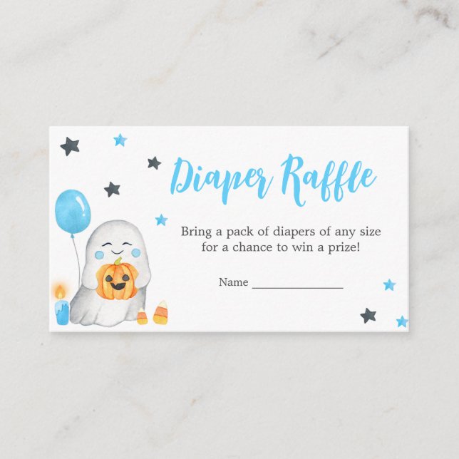 Tarjeta De Recepción Un pequeño barquillo para Baby Shower de Halloween (Anverso)