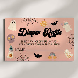Tarjeta De Recepción Un pequeño barquillo para Baby Shower de Halloween