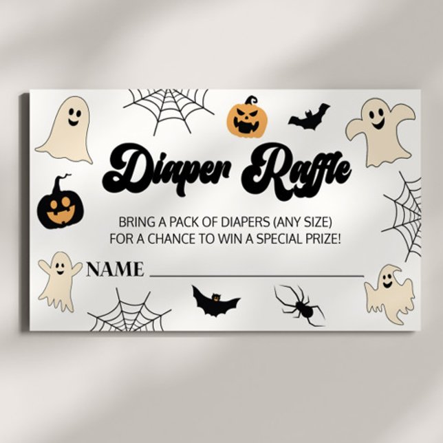 Tarjeta De Recepción Un pequeño barquillo para Baby Shower de Halloween (Subido por el creador)