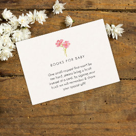 Tarjeta De Recepción Un pequeño bebé de flores silvestres en flor Ducha