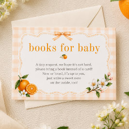 Tarjeta De Recepción Un pequeño bebé neutral adorable libros para bebé