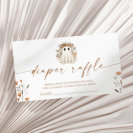 Tarjeta De Recepción Un pequeño Boo Fantasma Baby Shower Diaper Raffle