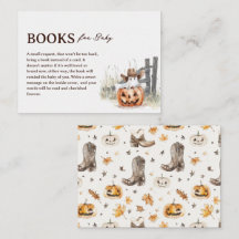 Un pequeño Boo' Libros occidentales de Halloween p