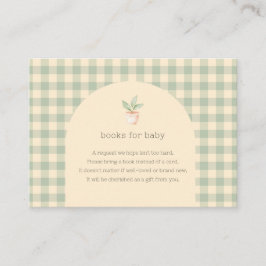 Tarjeta De Recepción Un pequeño brote está en camino a Baby Shower
