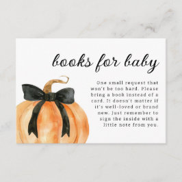 Tarjeta De Recepción Un pequeño calabaza casi está aquí Baby Shower
