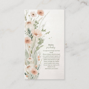 Tarjeta De Recepción Un pequeño Chica de flores silvestres para bebé