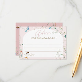 Tarjeta De Recepción Un pequeño consejo de Baby Shower para mamá