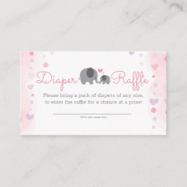 Tarjeta De Recepción Un pequeño elefante de cacahuete Chica ducha Diape