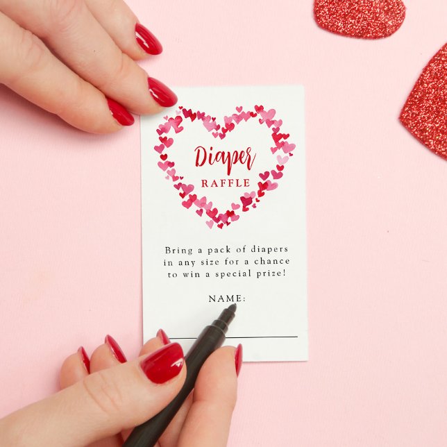 Tarjeta De Recepción Un pequeño encanto Baby Shower Diaper Raffle (Subido por el creador)