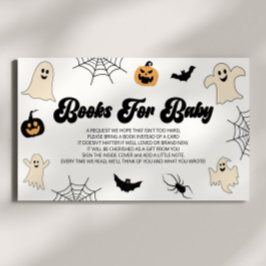 Tarjeta De Recepción Un pequeño libro de Baby Shower de Halloween para 