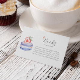 Tarjeta De Recepción Un Pequeño Libro De Croissant Para El Bebé