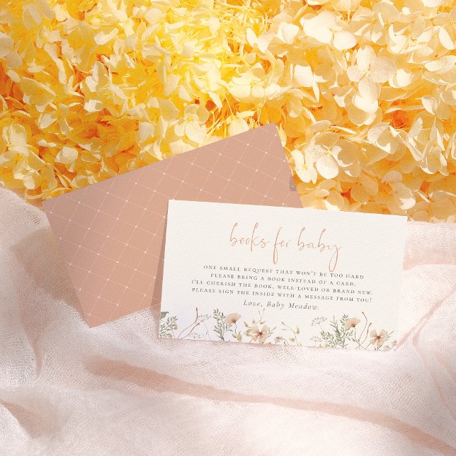 Tarjeta De Recepción Un Pequeño Libro De Flores Silvestres Para Baby Sh (Subido por el creador)