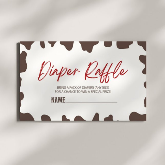 Tarjeta De Recepción Un pequeño niño Rodeo Baby Shower Diaper Raffle (Subido por el creador)