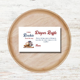 Tarjeta De Recepción Un pequeño novato en camino - Baby Shower de béisb