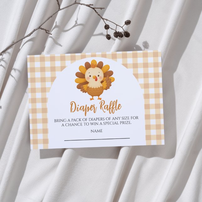 Tarjeta De Recepción Un pequeño pañal Baby Shower de Turquía (Subido por el creador)