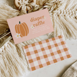 Tarjeta De Recepción Un pequeño pañuelo de calabaza Baby Shower