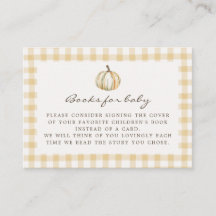 Un pequeño Pumpkin Gingham Books para bebé