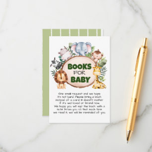 Tarjeta De Recepción Un pequeño Safari salvaje para bebé