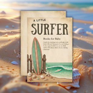 Tarjeta De Recepción Un pequeño surfista vintage Baby Shower