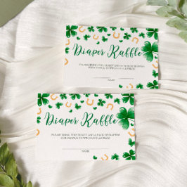 Tarjeta De Recepción Un poco afortunado de encanto Baby Shower Diaper R