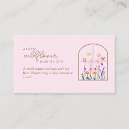 Tarjeta De Recepción Un poco de flor silvestre moderno y elegante Baby 