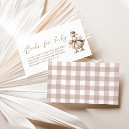 Tarjeta De Recepción Un poco de libros de Baby Shower para bebé
