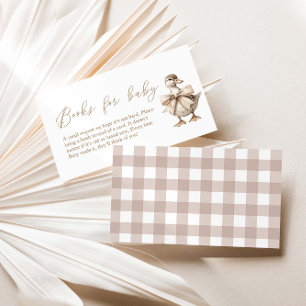Tarjeta De Recepción Un poco de libros de Baby Shower para bebé