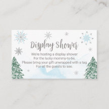 Un poco de nieve Navidades Baby Shower Display Sho
