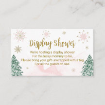 Un poco de nieve Navidades Baby Shower Display Sho