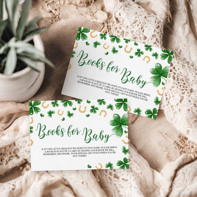 Tarjeta De Recepción Un poco de suerte solicitando un libro de Baby Sho (Subido por el creador)