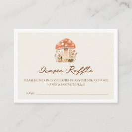 Tarjeta De Recepción Un poco divertido Guy Mushroom cae en Baby Shower