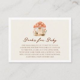 Tarjeta De Recepción Un poco divertido Guy Mushroom cae en Baby Shower