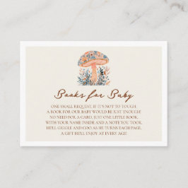 Tarjeta De Recepción Un poco divertido Guy Mushroom cae en Baby Shower