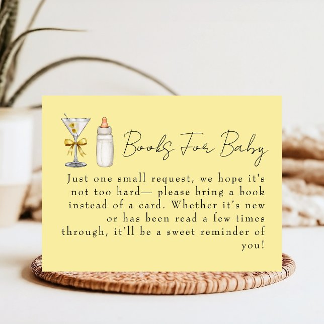 Tarjeta De Recepción Un Tini Uno Libros Amarillos Neutros Para Baby Sho (Subido por el creador)