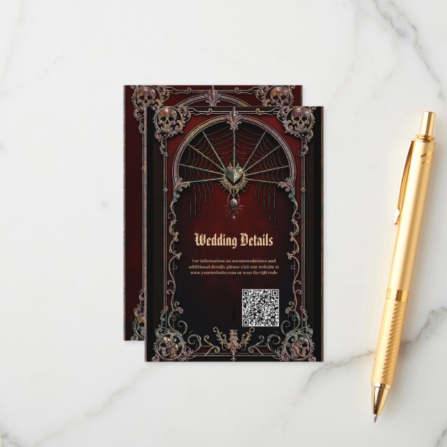 Tarjeta De Recepción Un toque de magia gótica (Anverso/Reverso In Situ)