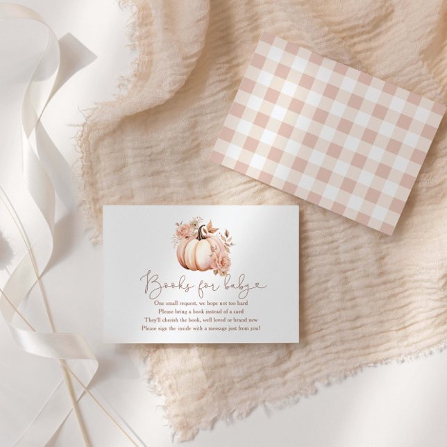 Tarjeta De Recepción Una Calabaza Cae Libros Para El Bebé (Subido por el creador)