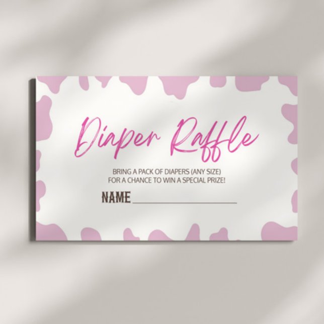 Tarjeta De Recepción Una niña pequeña rodeo Baby Shower Diaper Raffle (Subido por el creador)