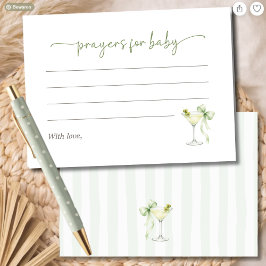 Tarjeta De Recepción Una oración de Baby Shower chic para un bebé de Ti